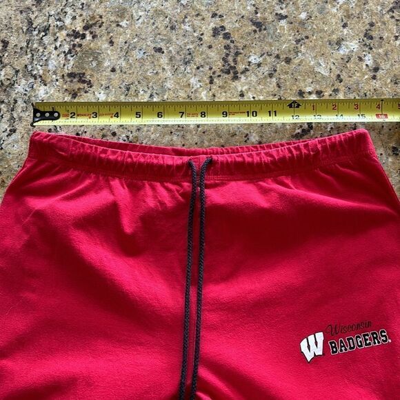 Vintage sideline Wisconsin Badgers Loose Fit Sweatpants Red wide leg size large - Picture 7 of 11